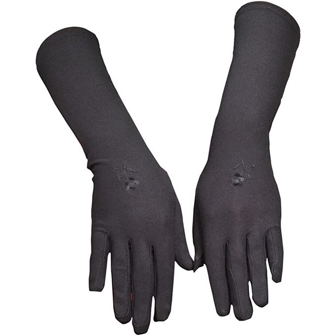 Paire de gants noirs pour femmes idéal pour jilbab (Gant femme jilbeb) .