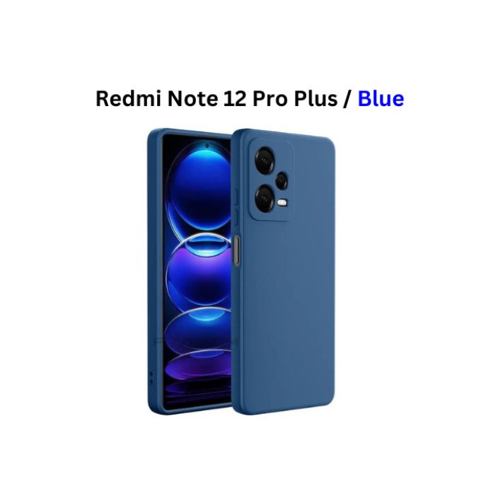 Coque Xiaomi Redmi Note 12 Pro 5G et Xiaomi Redmi Note 12 Pro Plus 5G en  Silicone Souple avec Finition Soft Touch - Bleu Nuit