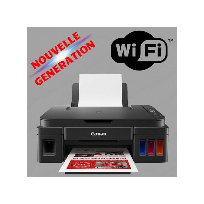 IMPRIMANTE CANON JET D'ENCRE MFP PIXMA G3411 WIFI A4 3EN1 - SNGF MAROC