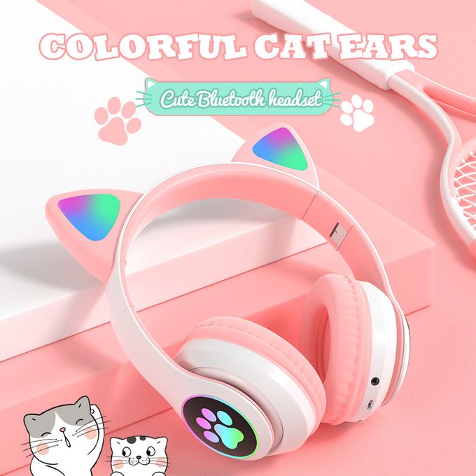 Casque bluetooth oreilles de chat