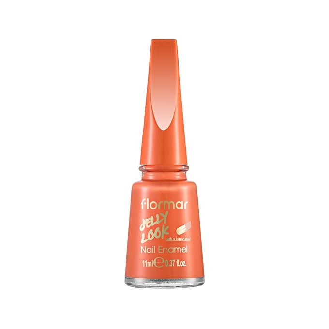 Flormar Jelly Look Nail Enamel-coral Red