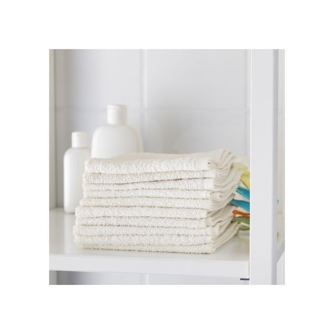 Ikea Serviettes Debarbouillette Blanc 10 Pieces 30 30 Cm