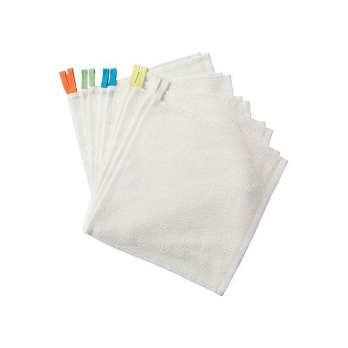 Ikea Serviettes Debarbouillette Blanc 10 Pieces 30 30 Cm