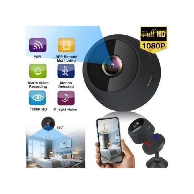Mini Camera Cachée WiFi Petite Caméra Vision Nocturne Full HD 1080P