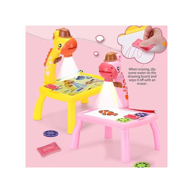 Generic Table de peinture artistique pour enfants, jouets de bureau, projecteur  dessin à prix pas cher