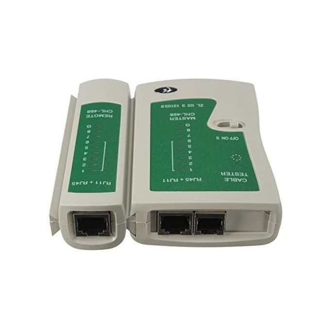 Testeur de câble réseau RJ45 et RJ11 LAN, Test RJ45 RJ11 Cat5/6 Cable