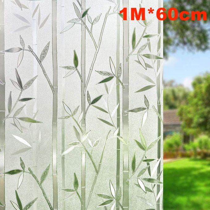 Generic Film Décoratif Anti-regards pour Fenêtre 3D Statique - Motif Bambou  1m*60cm à prix pas cher