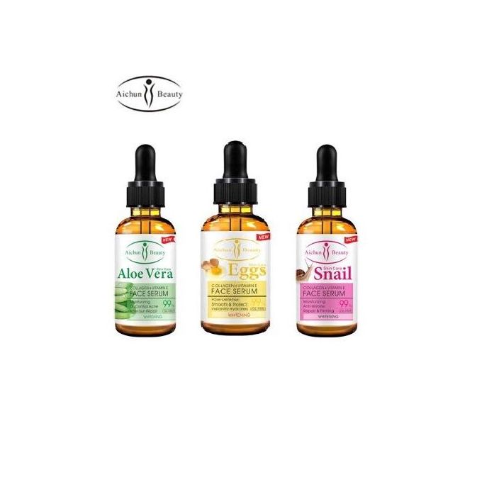 Aichun Beauty Pack 3 Sérum 99% Vitamine E Collagène Blanchiment Lifting Lissant Contrôle Contrôle de l’acné Perfectionnement Primer