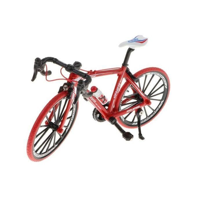 Mini Vélo De Doigt 1:8 – Pliable, Ultra Réaliste, Rouge – Super Déco Et Cadeau