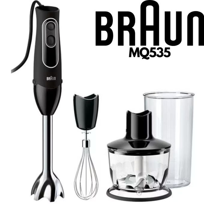 Compare Braun MultiQuick 5 MQ 535 Mixeur plongeant 3 En 1 Verre Doseur Hachoir 500 ml Batteur Qualite Allemande Price