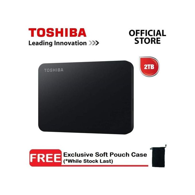 Toshiba Canvio Basics 2TB USB 3.0 Portable External Hard Disk Drive-Black