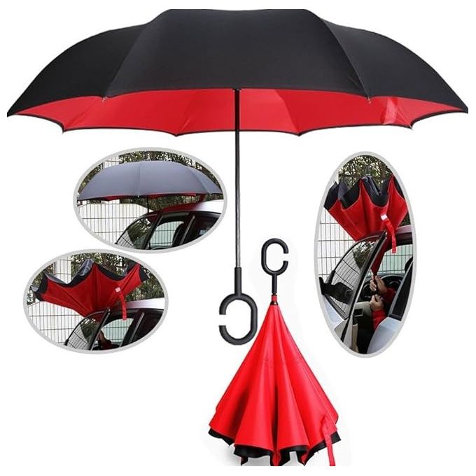 Parapluie Inversé Rouge