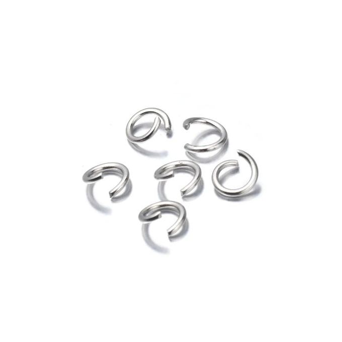 280pcs Anneaux Ouverts UNICRAFTALE 4 Tailles Acier Inoxydable Plaqué Or 18K