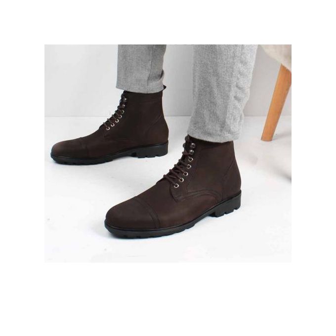 BOOTS High quality nubuck Homme -marron