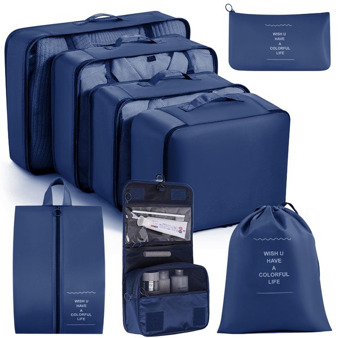Compare Pack 8Pcs Sac de Rangement pour Voyage de Valise Organisateur de vetements Price