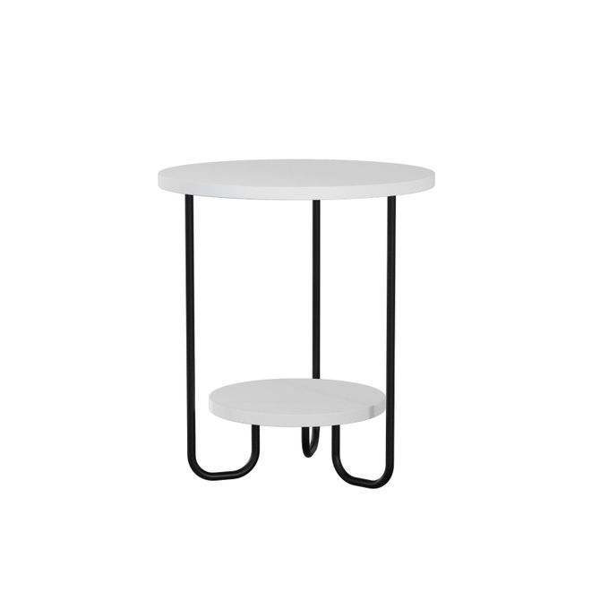 Kitea Table De Coin CORRO - Blanc / Noir