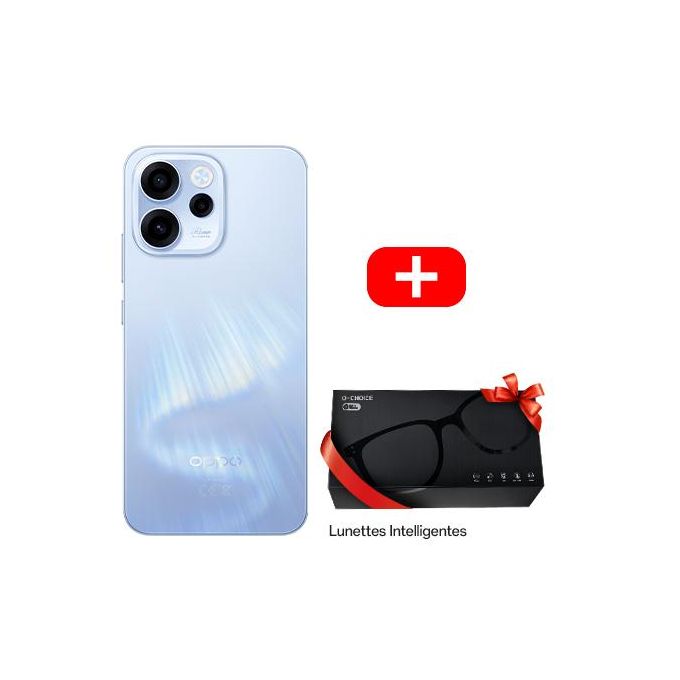 Reno15 F 5G - 12GB + 512 GB - 50MP Selfie Ultra Grand-Angle - 7000mAh de batterie – Aurora Blue + Lunettes Intelligentes