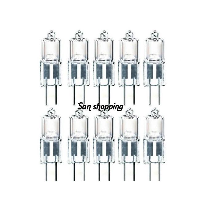 40pcs G4 12v 20w Lampe halogène G4 12v Ampoule Insérée Perles