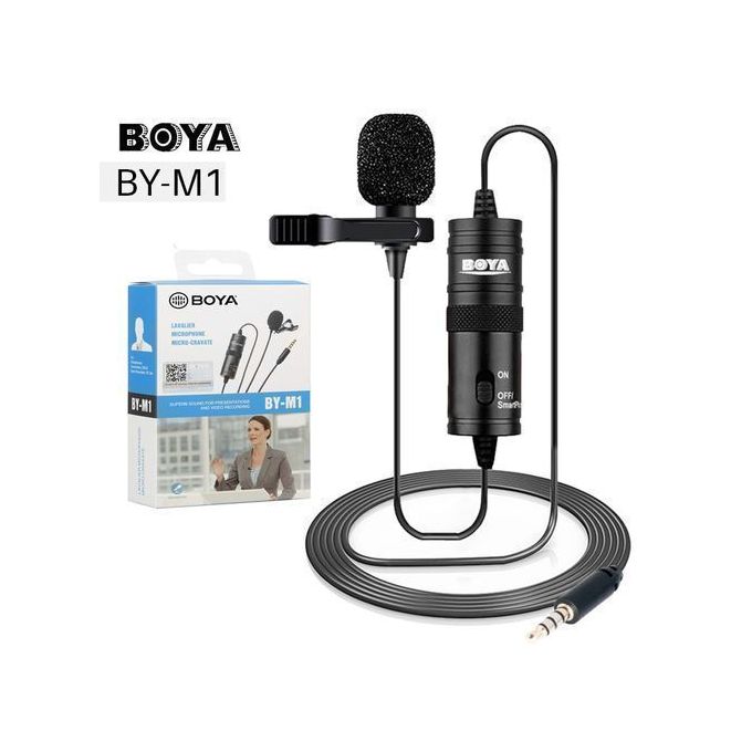 Boya Micro Cravate by-M1, conçu pour smartphones, appareils photos