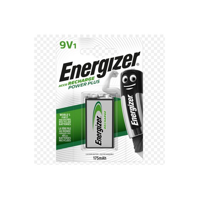 Energizer Pile 9V 175mAh Ni-Mh Rechargeable - Batterie 9 volts // Blister  1x unité à prix pas cher