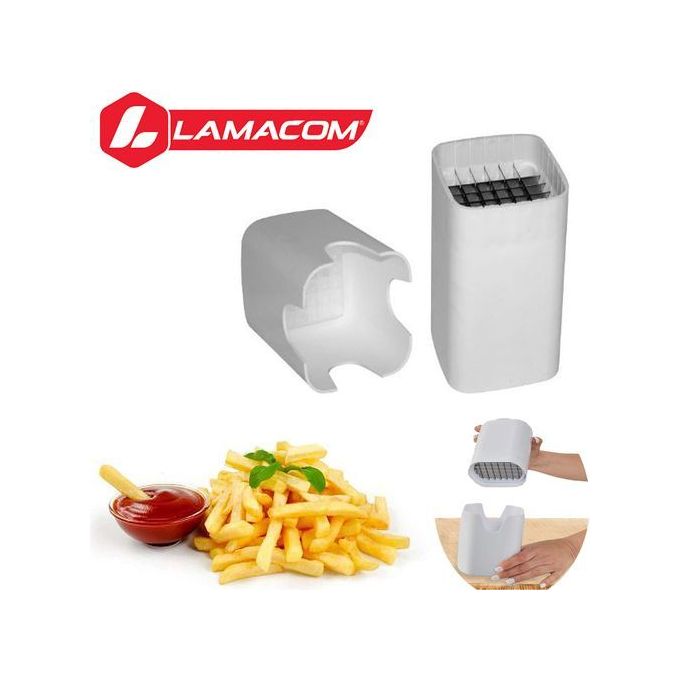 Lamacom Nouveau Coupe frites manuel "Tata Frita" Poussoir Découpe des pommes de terre pratique