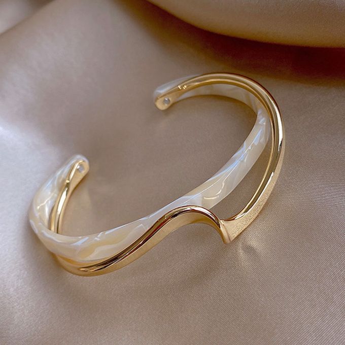 Bracelet Élastique Épissé En Acrylique, Bijoux Élégants Pour