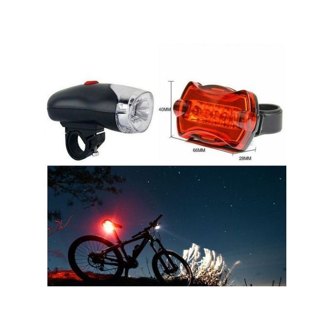 Accessoire sécurité et signalisation GENERIQUE 2 tubes led pour vélo  bicyclette lumineux rouge