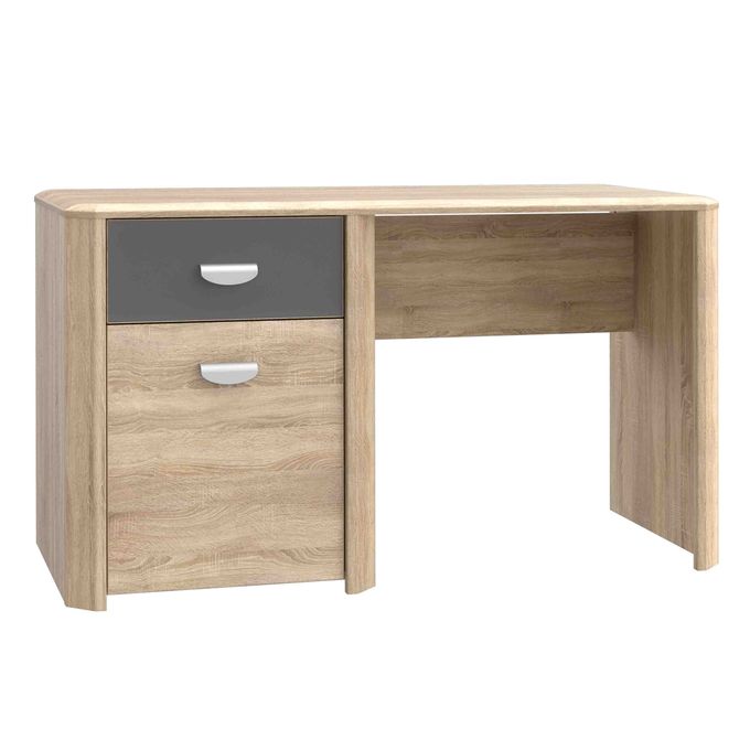 Kitea Bureau YOOP - Chêne / Beige / Noir