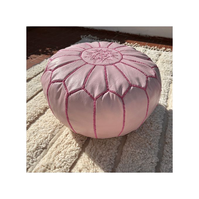 Pouf Berbère Handira Rose main image 1