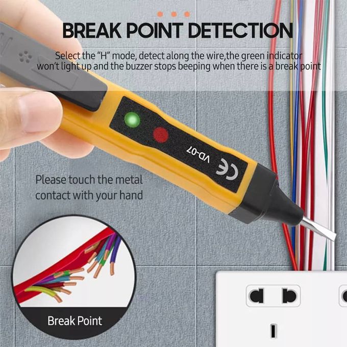 Acheter Stylo testeur électrique induit, tournevis, sonde, testeur de  tension légère, détecteur AC/DC 70-250V, stylo de Test, détecteur de ligne  électrique