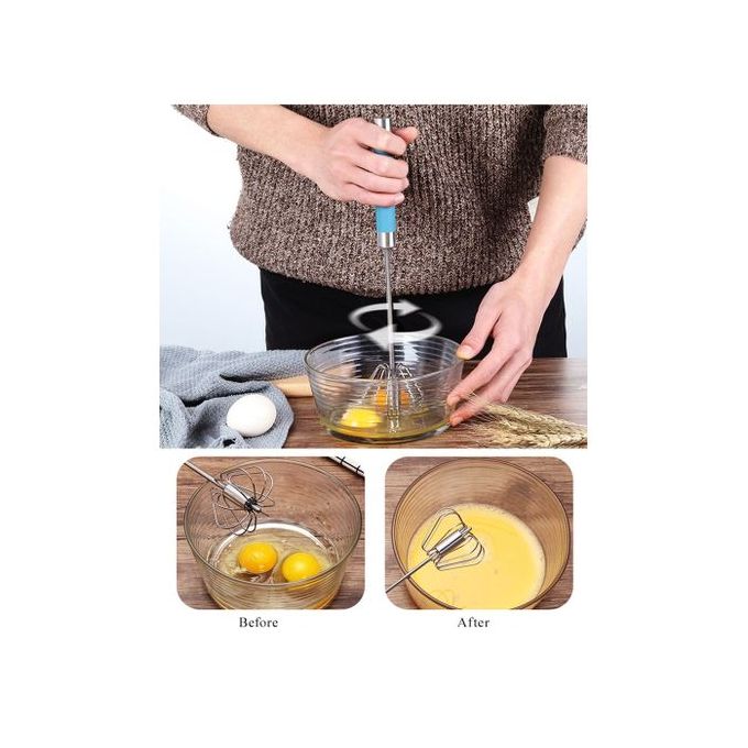 Batteur d'œufs semi-automatique à pression manuelle, Gadgets de cuisine, mélangeur d'œufs, mélangeur de café et de lait, outils de cuisine à main