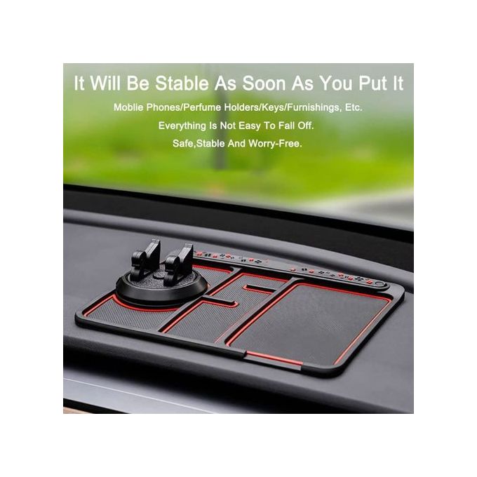 ZQO Tableau de Bord de Voiture Tapis Antidérapant Grip Pad Téléphone  Support GPS Tapis Tapis en Silicone Antidérapant Tapis Antidérapant de  Voiture