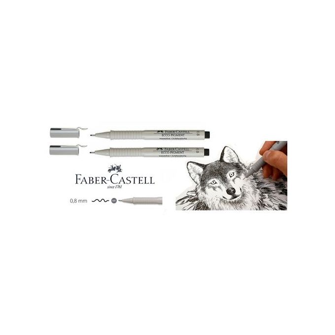 Stylo feutre Faber-Castell - pointe 0,8mm