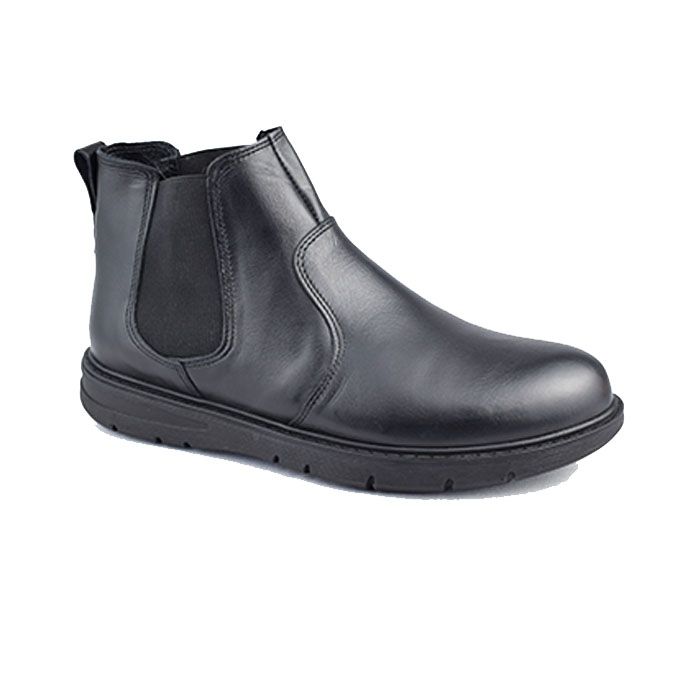 BOTTINE HOMME MEDICALE  CONFORT + 415-6 NOIR CUIR