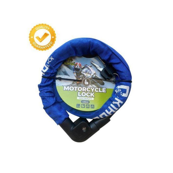 WANLIAN Chaîne Antivol Vélo Moto 80cm 6mm Acier Inox 304 - Cadenas 40mm Anti-Perçage Avec 4 Clés, Sécurité Haute