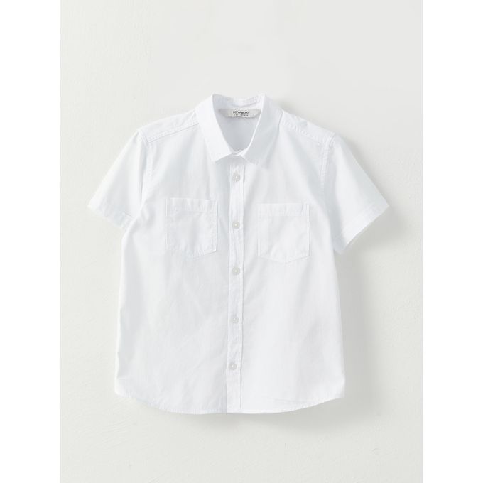 Lc Waikiki Chemise basique à manches courtes en popeline pour garçon