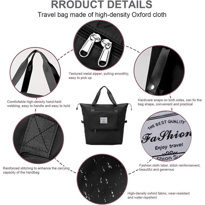 product_image_name-Generic-حقيبة سفر متعددة الاستخدامات للنساء، مساحة تخزين بديلة، مسافة قصيرة-5