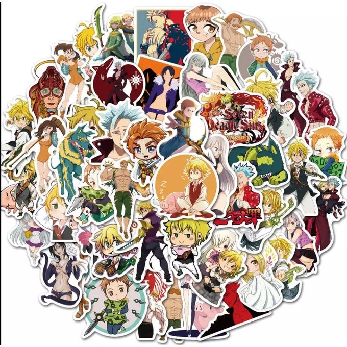 Stickers 50pcs dessin Anime NARUTO étanche enfants - autocollants planche à  prix pas cher