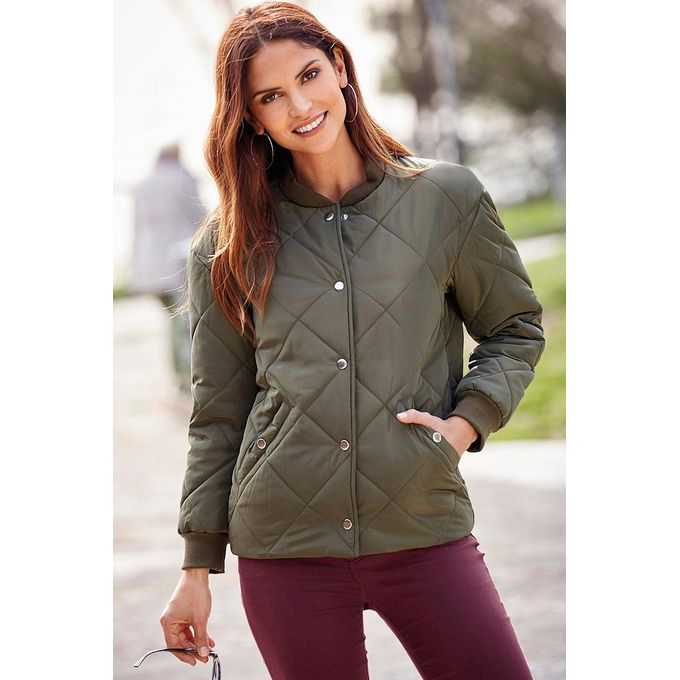 Generic Veste matelassée manches longues pressions femme ...