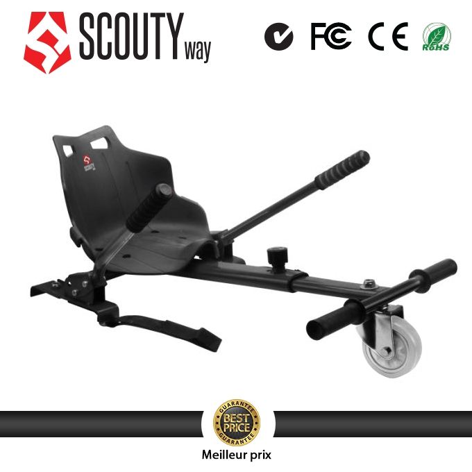 Compare Scoutyway Hoverkart Hoverboard Kart Hoverboard Siege Noir Price