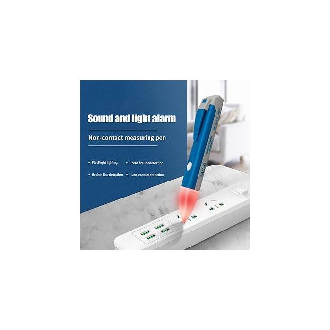 Fasizi 2pcs testeur de Tension sans Contact Stylo détecteur de Tension électrique 90-1000V AC Stylo testeur électrique inductif multimètre numérique voltmètre avec Mode d'alarme Jugement