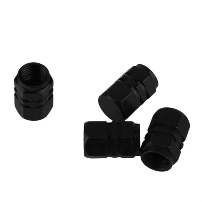 30pcs Noir Plastique Tige valve pneu Capuchons Cache-poussière pneus  voiture 