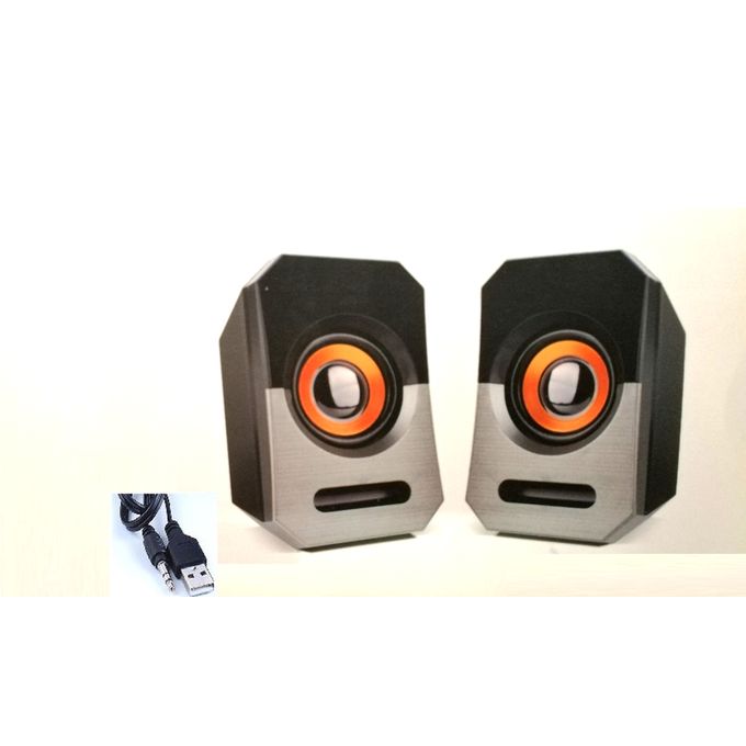 Icelil Ui-1003 Speaker 2.0canaux Multimédia USB et 3,5mm haut-parleurs de PC