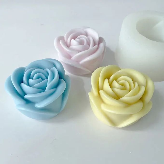 Moule en Silicone pour Bougie forme fleur F03