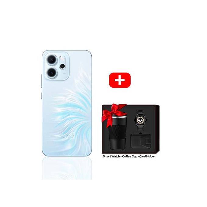 RENO14 F 5G 6.57" – 12GB+512GB – Opal Blue + Smart watch - Coffe Cup - Card Holder
