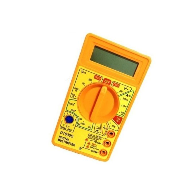 Generic Multimètre Numérique Digital Voltmètre Ampèremètre  (Emballage/Design susceptible de changer selon stock disponible à prix pas  cher
