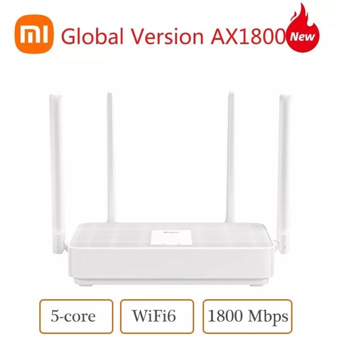 XIAOMI Mi routeur AX1800 Wi-Fi 6 2.4GHz 5GHz 1800Mbps Répéteur Wi-Fi