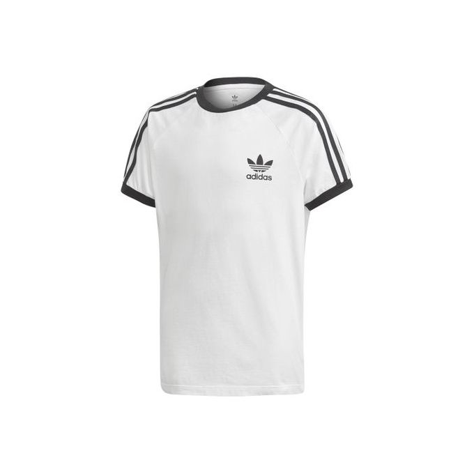 Adidas Originals T-shirt 3 Bandes Garçons - Blanc à prix pas cher