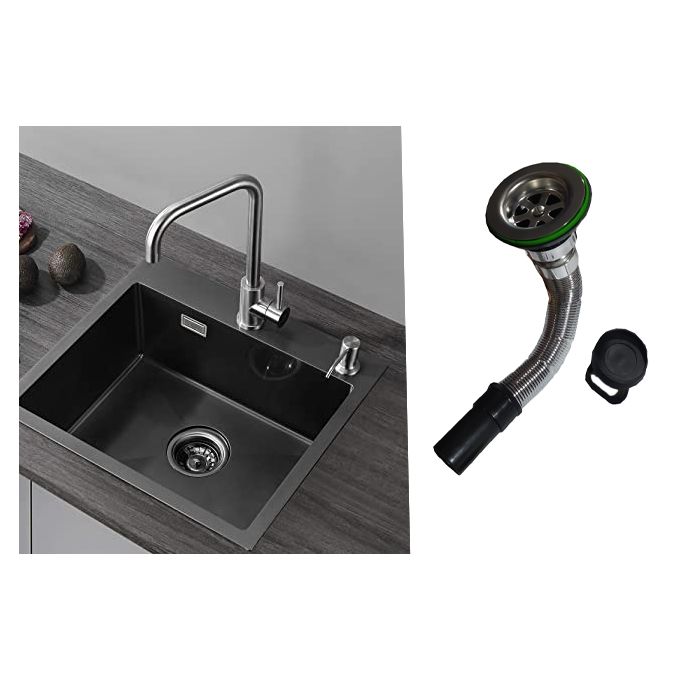 Generic Tuyau de vidange pour lavabo de cuisine, Crépine de vidange d'évier,  lavabo de cuisine avec filtre de trop-plein filtre dans l'évier, salle de  bain à prix pas cher