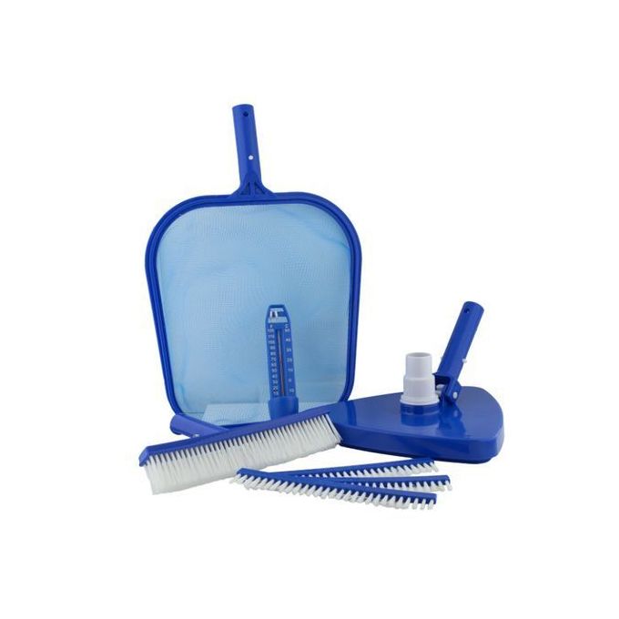 Kit d'accessoires de nettoyage pour piscine - Bleu